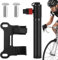 Small Cycling Pump - 110psi Portable Cycle Tire Pump | Double Valves High Pressure Wheel Compressor Co2 Cycle Accessories for Outdoor Road Mountain