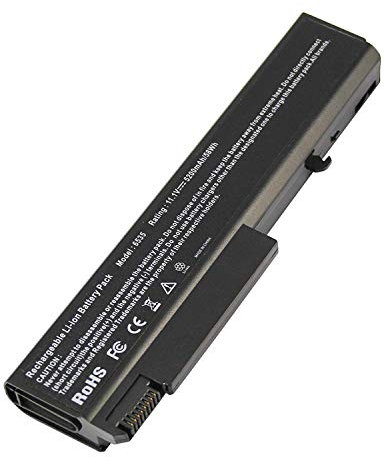 6 Cellules 5200 mAh Li-Ion Laptop Battery Compatible pour HP EliteBook 6930p 8440P 8440W Compaq 6530b 6535b 6500b 6700b 6730b 6735b