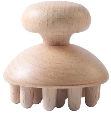 Holzpilz-Massagegerät – Manuelle Körpermassage, Cellulite-Massagebecher, Körperformungswerkzeug | Handmassagegerät Aus Holz Mit Pilzen Für Wellness, Muskelentlastung, Spannungstherapie Für Nacken, Rüc