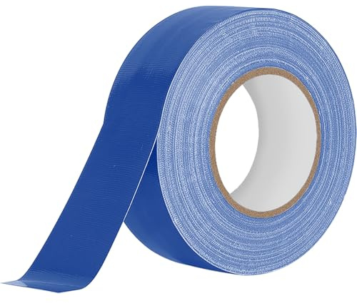 Humyu Panzertape Wasserfest Blau, Gewebeklebeband 25mm x 20m Panzerband Extra Stark Wasserfest Universelles Gewebeband Witterungsbeständig für Innen & Außen Gewebeverstärktes Reparaturband