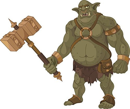 U24 Aufkleber Troll Ork Autoaufkleber Sticker Konturschnitt