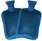 Pack of 2 Hot Water Bottles | Natural Rubber Large Hot Water Bottle 2L | Blue Hot Water Bag for Pain Relief Secure & Leakproof (2 Litre Blue)