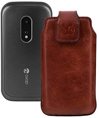 Suncase Doro 6620 Original Leather Case for Mobile Phone