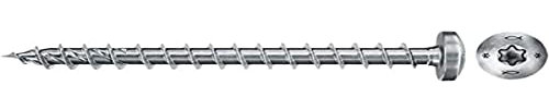 fischer PowerFast II PTF 3,5 x 16, Spanplattenschraube (200 Stk.) mit Vollgewinde, Pan Head mit Innenstern, Schraube für Holzverarbeitung, reduziert Einschraubwiderstand & Einschraubzeit