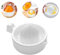 DENGHENG Mini Plastic Double Layer Household Manual Citrus Juicer Orange Lemon Fruit Squeezer Cup with Handle Pour Spout Portable Kitchen Machine
