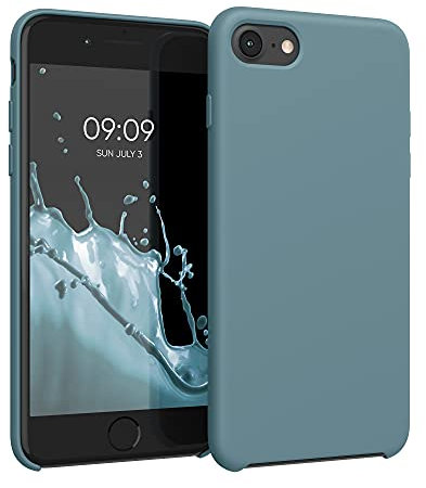 kwmobile Housse Compatible avec Apple iPhone SE (2022) / iPhone SE (2020) / iPhone 8 / iPhone 7 Coque - Housse de téléphone Protection Souple en TPU Silicone - Arctic Night