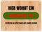 Hier wohnt ein Magdeburg-Fan Metallschild in 15x20 cm mit Turnhallenboden Motiv Sportfan Magdeburg Sport Sportler