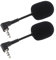 eMagTech 2 Pezzi Da Mini Microfono Da 3,5 Mm Per Computer Desktop Con Scheda Audio Esplicativa Con Copertura In Spugna Rotazione A 360 Gradi Stereo A 3 Poli Regolabile Plug And Play Portatile