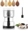 Moongiantgo Getreidemühle Multifunktionale 200W 14500rpm Gewürzmühle Ultrafeine Kaffeemühle, 300ml Kapazität, Edelstahl, für Trockenmaterialien, Gewürze, Kräuter, Kaffee (Silber)