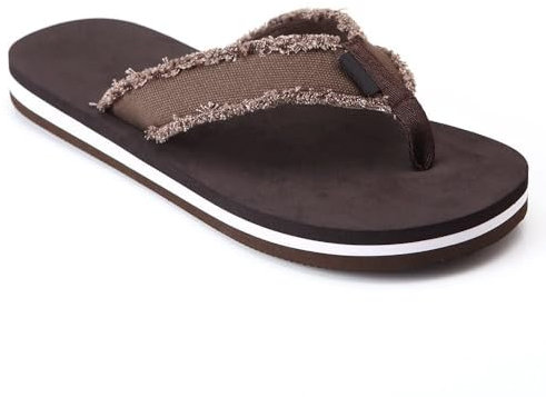 HYCLES Flip Flops Men Comfort Thong with Arch Support Shoes Summer Outdoor Sandals Beach Shoes