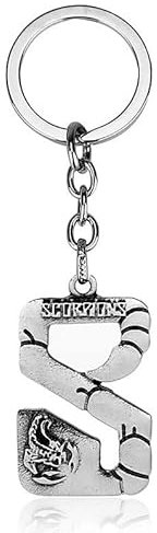 GGEWEIDE Rock Music Band Scorpion Porte-clés en Métal Porte-clés Chaîne Hommes Bijoux De Voiture Sac À Dos Porte-clés Llaveros