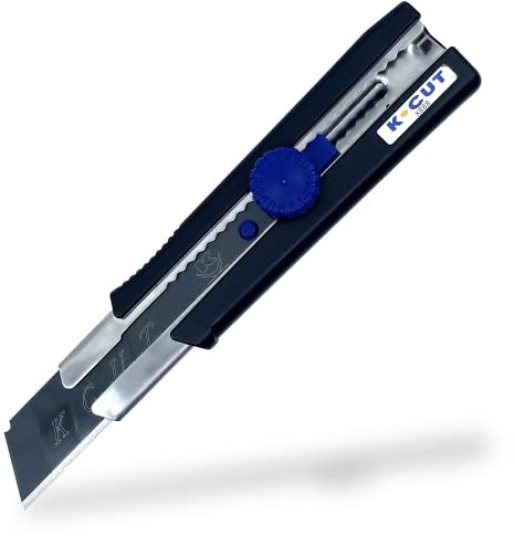 K•CUT 25 mm Notched Wheel Knife + SK2 Black Blade (3 Times Life)