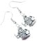 Teapot Earrings - silver plated or sterling silver hooks jewellery, teaparty gift for birthday girlfriend sister mum mother daughter teen girl halloween queen of hearts