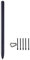 Galaxy Tablet S7/S7 Plus S7+ S Pen, lápiz capacitivo compatible con Samsung Galaxy Tab S7/S7 Plus S7+, lápiz táctil con punta de repuesto (no Bluetooth) (negro)