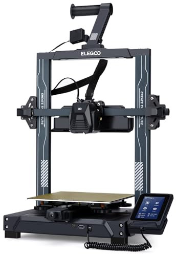 ELEGOO Neptune 4 Imprimante 3D FDM Rapide, 500mm/s Haute Vitesse avec Firmware Klipper, Nivellement Automatique et Extrudeuse Double-Gear Direct, Assemblage Facile Taille d'impression 225x225x265mm