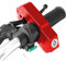Motorcycle Handlebar Lock, Motorcycle Lock Anti Theft Grip Lock Tamper Resistant Weatherproof Aluminum Alloy Anti Theft Grip Lock for Scooters ATVs Red