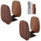 WOPPLXY Lot de 2 paires de serre-livres en bois de noyer foncé - Serre-livres décoratifs pour étagères - Support de livre pour étude, maison, bureau, WPUK-BookEnd-4pcs-Wood-231201
