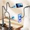LISEN Gooseneck for Magsafe Phone Holder for Bed Mobile Phone Stand for Desk, Flexible Phone Holder Clamp Adjustable Tablet Stand for Bed Compatible with iPhone 16 Pro Max 15 14 13 12 iPad kindle