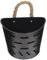 CAXUSD Blumenhalter Geländerpflanzgefäß Blumentopf Für Die Hauswand Vintage Blumentopf Deckpflanzer Für Geländer Trompetenvasen Für Tafelaufsätze Wandpflanzer Blumenständer Hanfseil