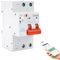 Disyuntor inteligente wifi 63A 220V 2P Magnetotermico Medidor de consumo electrico wifi Temporizador con proteccion de baja tension sobrecarga reconexion TUYA APP mando a distancia.
