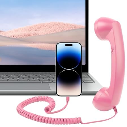 Generisch Retro Hörer für Handys - Type-C Retro Bequemes Zubehör Mit Mikrofon - Vintage-Telefon | Voor Reizen Bijzondere Gelegenheden Kampvuur Halloween Feest Festival Thuis