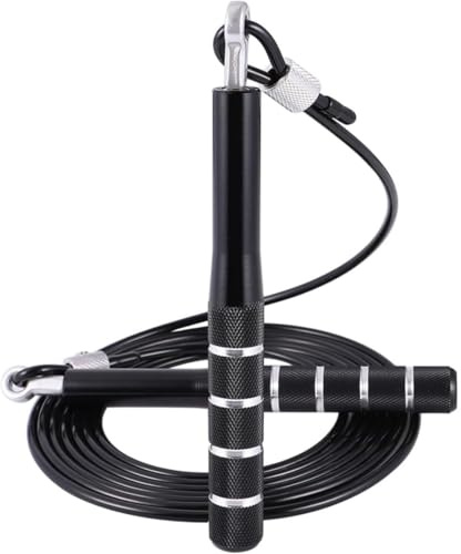 MOSILA Corde à Sauter, Corde à Sauter de Vitesse Corde à sauter fitness de vitesse ajustable en aluminium léger Câble en Acier pour Fitness, Crossfit, Sport, Boxe, GYM pour Hommes, Femmes, Enfants