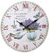 TFA Dostmann Analoge Vintage, 60.3045.14, La Lavande, Retro, große Wanduhr, Lavendel, Schwarz, (L) 337 x (B) 41 x (H) 337 mm