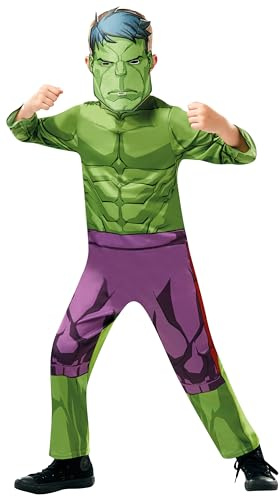 Rubie's Official Marvel Avengers Hulk Classic Childs Costume, Kids Superhero Fancy Dress