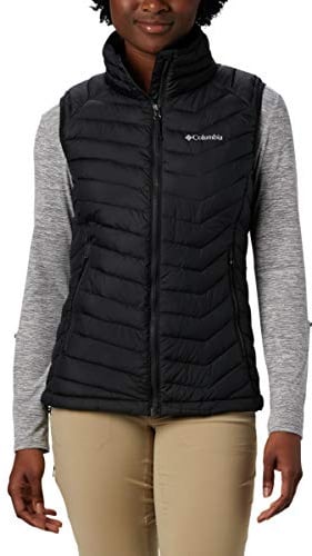 Columbia Women's Powder Lite Vest, Puffer Vest Body Warmer, Black, Size XL