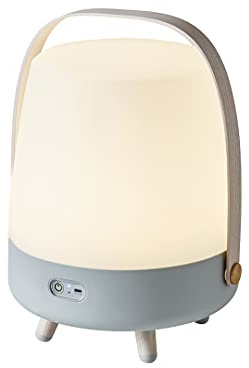 Kooduu Lite-Up Play - Design LED-Licht und Bluetooth-Lautsprecher Innovatives Licht-Objekt mit Zusatznutzen - Beleuchtung, Bluetooth-Speaker & Dekoration durch Dänisches Design - 29x40cm - Sky Blue