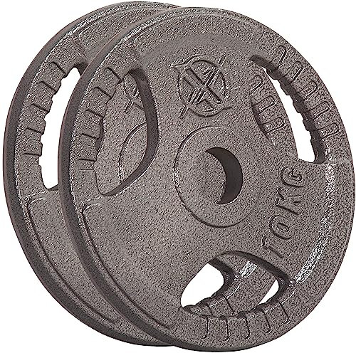 RIP X Pair of Tri Grip 2 Olympic Weight Plates in Cast Iron - 10kg