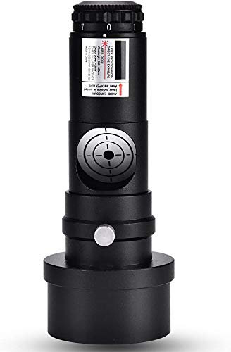 POFET Telescope Collimator 1,25 '' Metallkollimationsokular mit 2 Adapter 7 Bright Levels Collimator für Teleskop