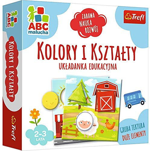 Trefl Farben & Formen ABC Kleinkind Lernspiel für Kinder 2-3 Jahre