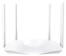 Tenda RX3 routeur Wi-FI 6 WLAN, AX1800 Double Bande (5GHz:1202Mbps,2.4GHz: 574 Mbps),processeur quadricoeur, 1 Port WAN gigabit, 3 Ports LAN gigabit, Mode AP, contrôle Via l’app, (Amazon Exclusive)