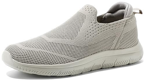 HKR Chaussures Femme Respirant Mesh Running Marche Sport Sneakers Casual Tennis Confor Basket Athlétique Rose Marron EU 41