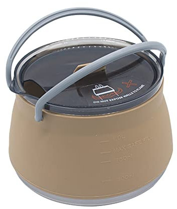 VULTRO Silicone Folding Kettle Portable Coffee Tea Cooker Collapsible Mini Boiling Pot