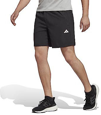 adidas Herren Train Essentials Woven Training Shorts, Black/White, 4XL 7 inch