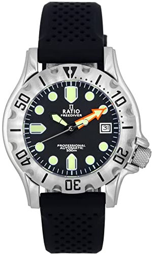 RATIO FreeDiver Professional Sapphire Black Dial Automatic RTF009 500M Men's Watch