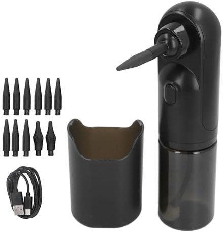 Kit de Eliminación de Cera para Oídos con 12 Boquillas - Lavador de Oídos Eléctrico para una Limpieza Suave - Portátil y Fácil de Usar - Batería de Larga Duración - Adecuado para