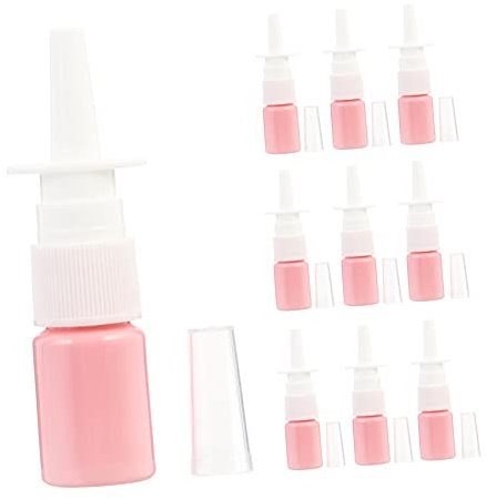 1 Set 50pcs Direct Bottle Nose Bottle Pink Small Bottle Mist Bottle Empty Bottle Sprayer Bottles Plastic Bottle Half Cover Cosmetic