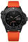 Undone Aquadeep SUBMERGE Automatik Titan Silikon Schwarz Orange Saphir Herrenuhr