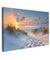 MuchoWow© Bild auf Leinwand Groß 120x80 cm XXL Schlafzimmer Bilder Badezimmer Wand Deko Wohnzimmer Modern Wanddeko Bilderwand Geschenk Sonnenuntergang - Strand - Natur - Meer - Sommer