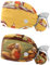 CWAGFEQZ 2-Pc Bouffant Turban Hüte,Tie Back Hat mit Knöpfen,Fischerhut,Üben Sie lustiges Faultier Yoga