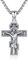 Kruzifix Halskette Kreuz 925 Sterling Silber Jesus Halskette Kreuz Kruzifix Anhänger religiöser Schutz Schmuck für Männer Frauen
