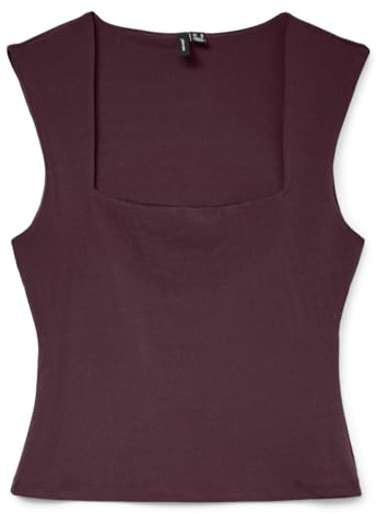 VERO MODA Vmmillion SL Square Neck Top Jrs Noos Vmmillion SL Square Neck Top Jrs Noos Donna (Pacco da 1)