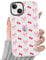 Yoedge Transparent Red Cherry Bow Phone Case for iPhone 14/iPhone 13 6.1, with Aesthetics Pattern Design Ultrathin Soft TPU Silicone Cases,Shockproof Bumper Protector Matte Girls Women Cover