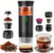 Cafetera Portátil Cápsula de Espresso 3 en 1, Cafetera Multicápsulas con Autocalentamiento de 2 a 6 Minutos, para Cápsulas Dolce gusto,Nespresso, y Café Molido, Cafetera Portátil para Oficina y Hogar