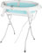 XANNI - Bañera de bebé plegable con soporte, bañera portátil para bebé, bañera de viaje portátil para bebés y niños de 0 a 24 meses, dispone de agujeros de drenaje