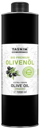 Bio Olivenöl Extra Nativ 1000ml – Premium Qualität aus Italien – Kaltgepresst, Ungefiltert – Frantoio, Leccino & Ogliarola Oliven – Bio-zertifiziert