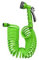 ARTICCO Manguera en espiral de jardín, Manguera de riego extensible de 10metros Pistola con 7 funciones Soporte de Pared y Kit de Montaje Incluido – Ligera y Compacta